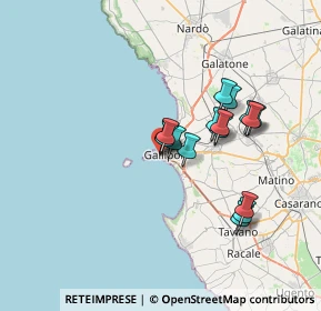Mappa Via Cavalieri di Rodi, 73014 Gallipoli LE, Italia (6.17938)