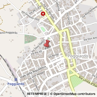 Mappa Via Papa Pio XII, , 73037 Poggiardo, Lecce (Puglia)