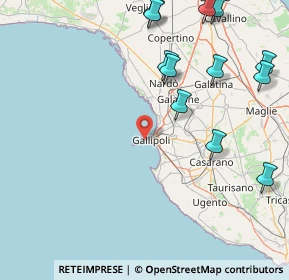 Mappa Piazza Imbriani Ingresso dal mercato coperto, 73014 Gallipoli LE, Italia (22.9225)