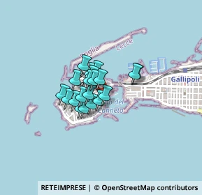 Mappa Piazza Imbriani Ingresso dal mercato coperto, 73014 Gallipoli LE, Italia (0.2495)