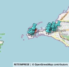 Mappa Piazza Imbriani Ingresso dal mercato coperto, 73014 Gallipoli LE, Italia (0.7215)