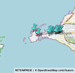 Mappa Piazza Imbriani Ingresso dal mercato coperto, 73014 Gallipoli LE, Italia (0.80917)