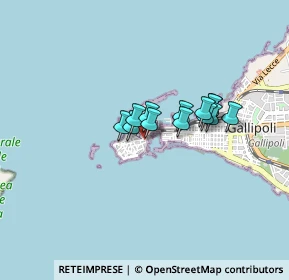 Mappa Piazza Imbriani Ingresso dal mercato coperto, 73014 Gallipoli LE, Italia (0.58)