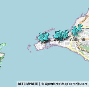 Mappa Piazza Imbriani Ingresso dal mercato coperto, 73014 Gallipoli LE, Italia (0.6675)