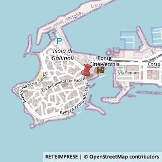 Mappa Riviera Armando Diaz, 131, 73014 Gallipoli, Lecce (Puglia)