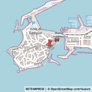 Mappa Riviera Armando Diaz, 119, 73014 Gallipoli, Lecce (Puglia)