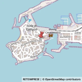 Mappa Piazza della Repubblica, 8, 73014 Gallipoli, Lecce (Puglia)