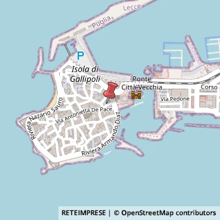 Mappa Vicolo Mercato, 1, 73014 Gallipoli, Lecce (Puglia)
