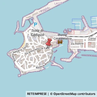 Mappa Via Antonietta de Pace, 29, 73014 Gallipoli, Lecce (Puglia)