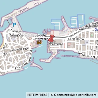 Mappa Piazza Moro Aldo, 3, 73014 Gallipoli, Lecce (Puglia)