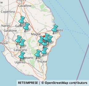 Mappa Via Giuseppe Verdi, 73037 Poggiardo LE, Italia (12.31833)