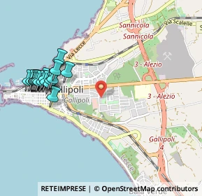 Mappa Via Giorgio da Gallipoli, 73014 Gallipoli LE, Italia (1.2875)