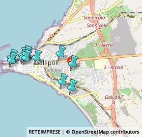 Mappa Via Giorgio da Gallipoli, 73014 Gallipoli LE, Italia (1.1625)