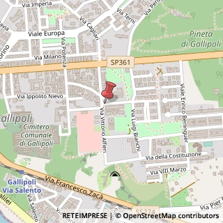 Mappa Via Vittorio Alfieri, 67, 73014 Gallipoli, Lecce (Puglia)