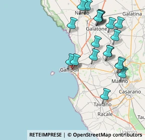 Mappa Via Giorgio da Gallipoli, 73014 Gallipoli LE, Italia (9.4825)