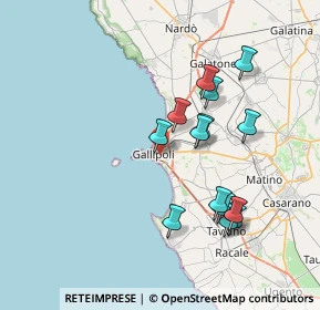 Mappa Via Giorgio da Gallipoli, 73014 Gallipoli LE, Italia (7.605)