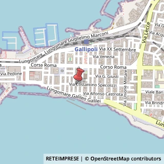 Mappa Via Urso, 21, 73014 Gallipoli, Lecce (Puglia)