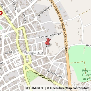 Mappa Via laggetto 13, 73037 Poggiardo, Lecce (Puglia)