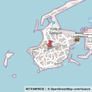 Mappa Via Antonietta de Pace, 85, 73014 Gallipoli, Lecce (Puglia)