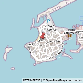 Mappa Via Sant'Elia, 18, 73014 Gallipoli, Lecce (Puglia)