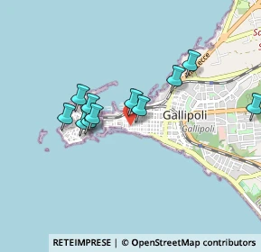 Mappa Via Castromediano angolo Ampelea 4c presso Galleria Carducci, 73014 Gallipoli LE, Italia (0.83818)