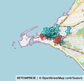 Mappa Via Castromediano angolo Ampelea 4c presso Galleria Carducci, 73014 Gallipoli LE, Italia (0.51278)