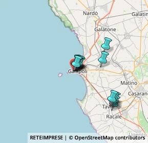 Mappa Via Castromediano angolo Ampelea 4c presso Galleria Carducci, 73014 Gallipoli LE, Italia (5.3275)