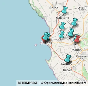 Mappa Via Castromediano angolo Ampelea 4c presso Galleria Carducci, 73014 Gallipoli LE, Italia (8.781)