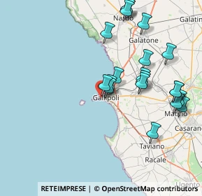 Mappa Via Castromediano angolo Ampelea 4c presso Galleria Carducci, 73014 Gallipoli LE, Italia (8.967)