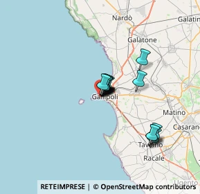 Mappa Via Castromediano angolo Ampelea 4c presso Galleria Carducci, 73014 Gallipoli LE, Italia (4.30867)