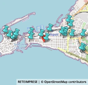 Mappa Via Mazzarella, 73014 Gallipoli LE, Italia (0.6065)