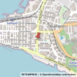 Mappa Via Kennedy, 22, 73014 Gallipoli, Lecce (Puglia)