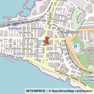 Mappa Via Kennedy, 18, 73014 Gallipoli, Lecce (Puglia)