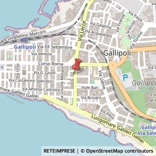 Mappa Via Kennedy, 10-12, 73014 Gallipoli, Lecce (Puglia)