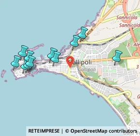 Mappa Via Kennedy, 73014 Gallipoli LE, Italia (1.12545)