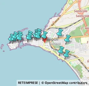 Mappa Via Kennedy, 73014 Gallipoli LE, Italia (0.88294)