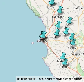 Mappa Via Kennedy, 73014 Gallipoli LE, Italia (8.974)