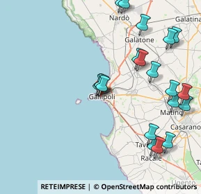 Mappa Via Kennedy, 73014 Gallipoli LE, Italia (9.909)