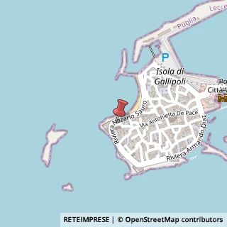 Mappa Riviera Nazario Sauro, 87, 73014 Gallipoli, Lecce (Puglia)