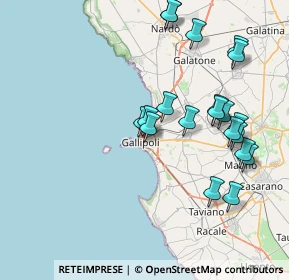 Mappa Viale Europa, 73014 Gallipoli LE, Italia (8.8025)