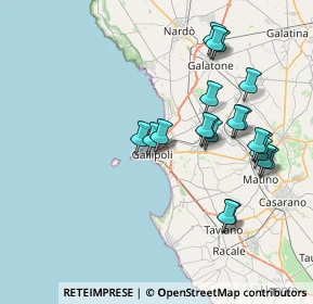 Mappa Viale Europa, 73014 Gallipoli LE, Italia (8.2645)