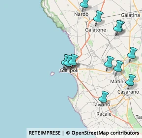 Mappa Viale Europa, 73014 Gallipoli LE, Italia (8.93154)