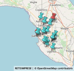 Mappa Viale Europa, 73014 Gallipoli LE, Italia (11.714)