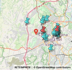 Mappa Via Ortonovo, 00168 Roma RM, Italia (3.6935)