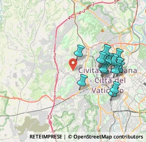 Mappa Via Ortonovo, 00168 Roma RM, Italia (3.84867)