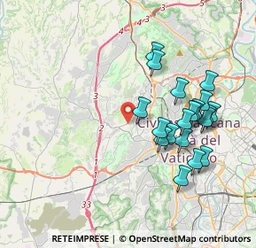 Mappa Via Ortonovo, 00168 Roma RM, Italia (3.9315)