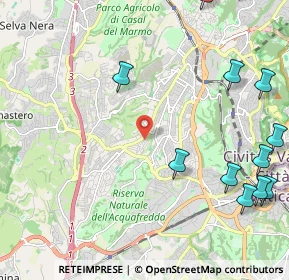 Mappa Via Ortonovo, 00168 Roma RM, Italia (3.34692)
