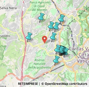 Mappa Via Arcola, 00168 Roma RM, Italia (1.72286)