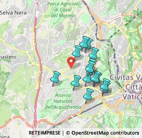 Mappa Via Ortonovo, 00168 Roma RM, Italia (1.46786)