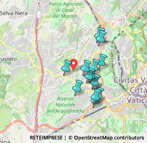 Mappa Via Arcola, 00168 Roma RM, Italia (1.48643)